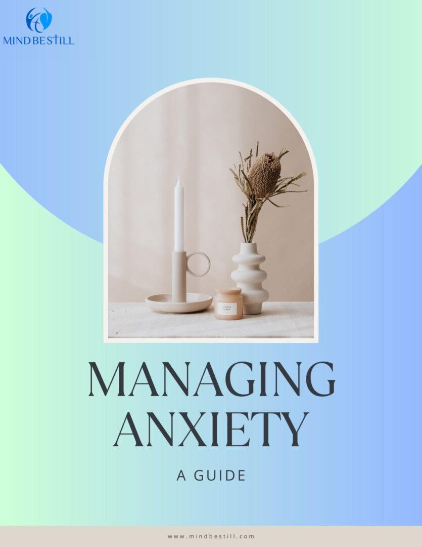 Candle, vase, flowers: anxiety guide.